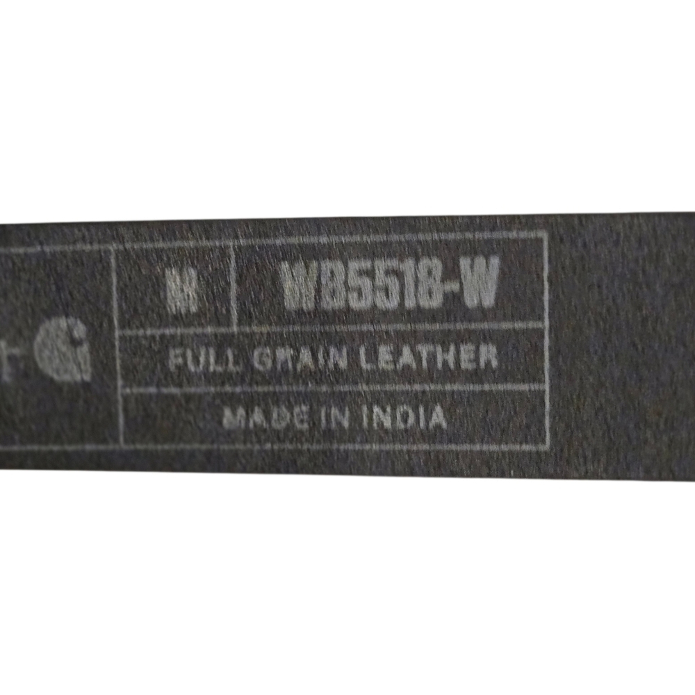 NWT Carhartt Womens Full Grain Leather Black Belt Size Medium - Picture 5 of 5